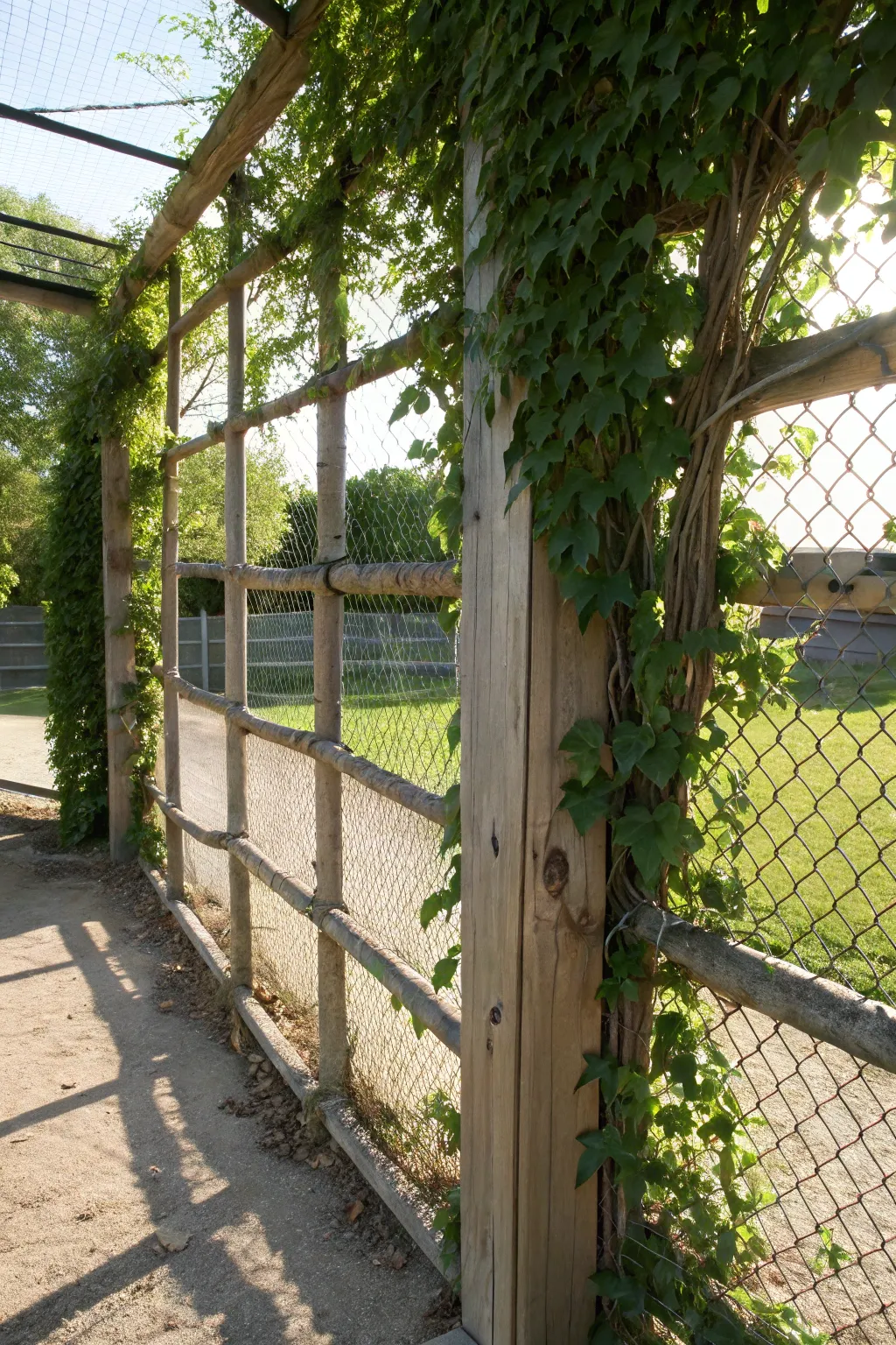 Nature meets sport: A living backstop that grows with the game.