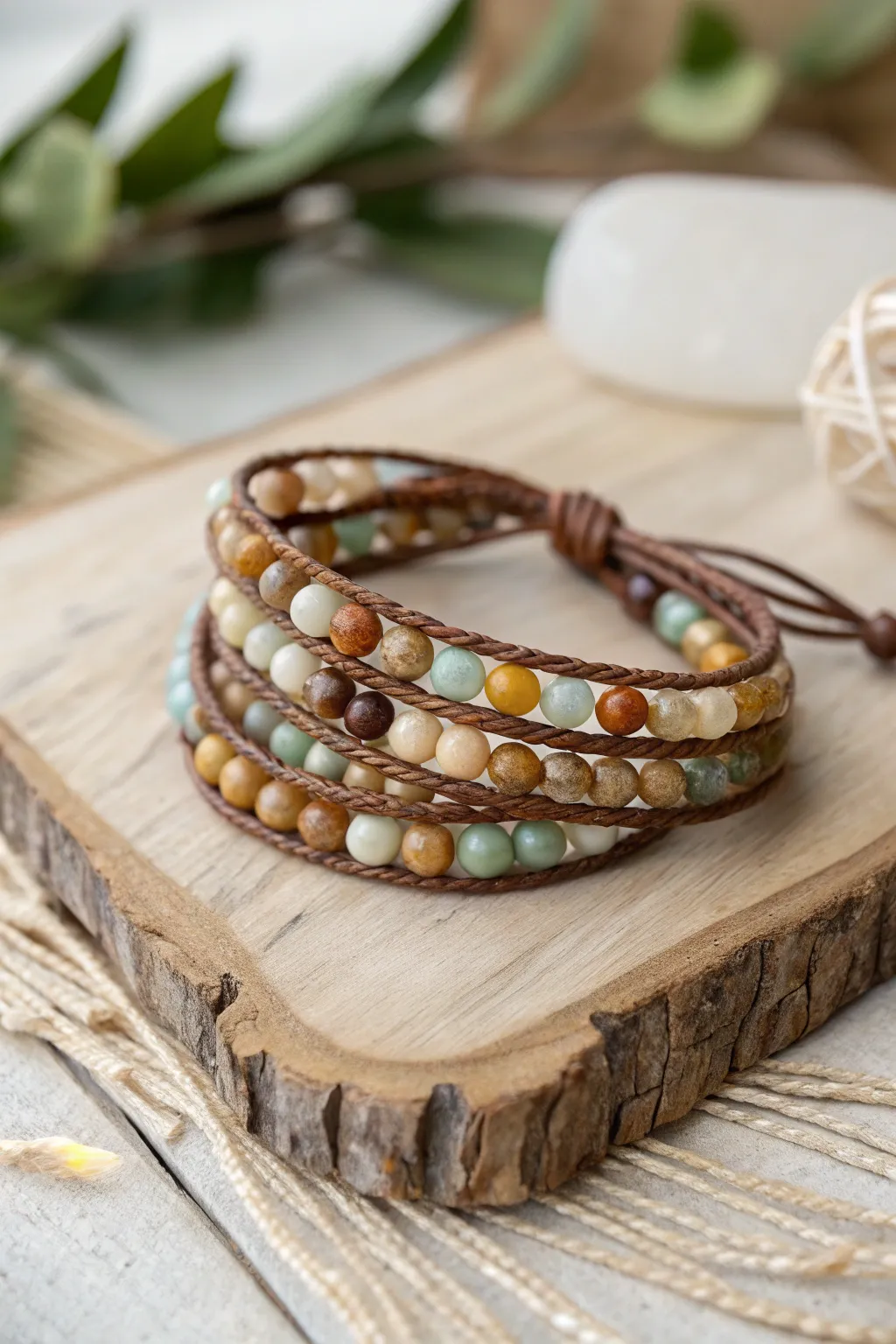 Embrace boho elegance with a beautifully crafted beaded wrap bracelet, perfect for layering or a solo statement.