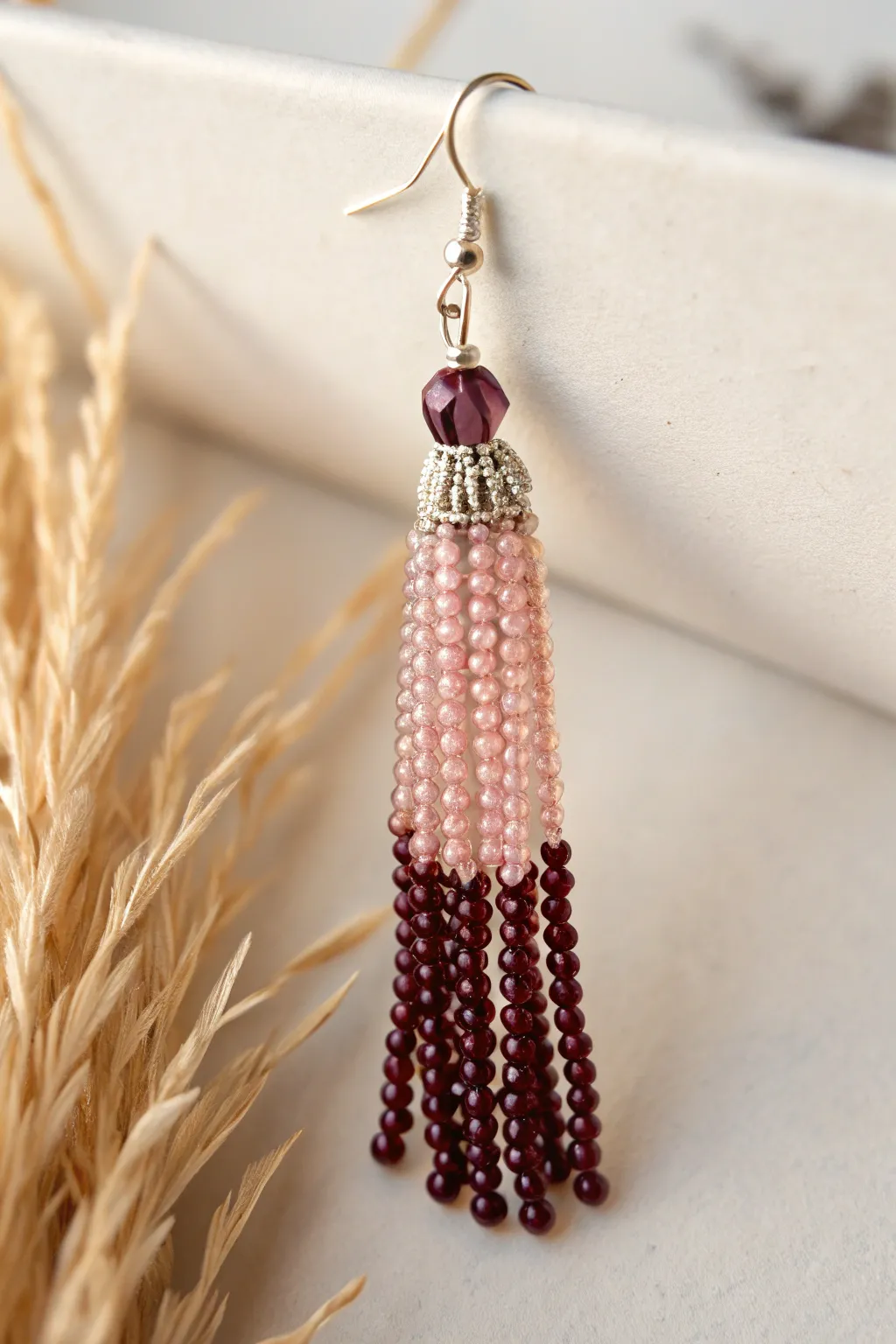 Elevate your style with these ombre beaded earrings—where subtle elegance meets handcrafted beauty.