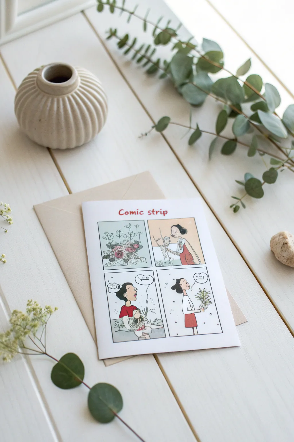 Turn your love story into a charming comic adventure—perfect for a unique birthday card!