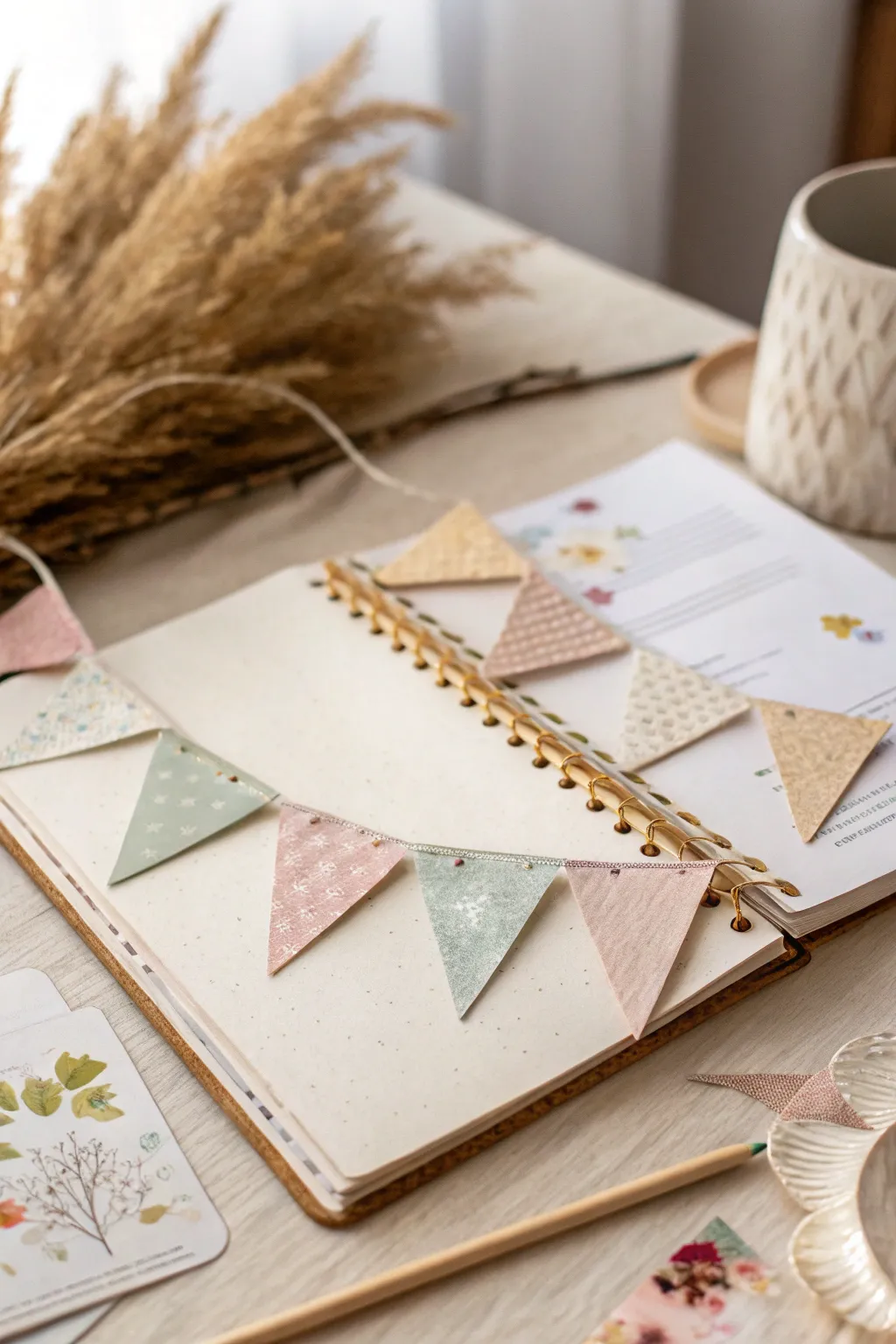 Celebrate in style with a charming miniature birthday banner, the perfect touch for your scrapbook masterpiece.