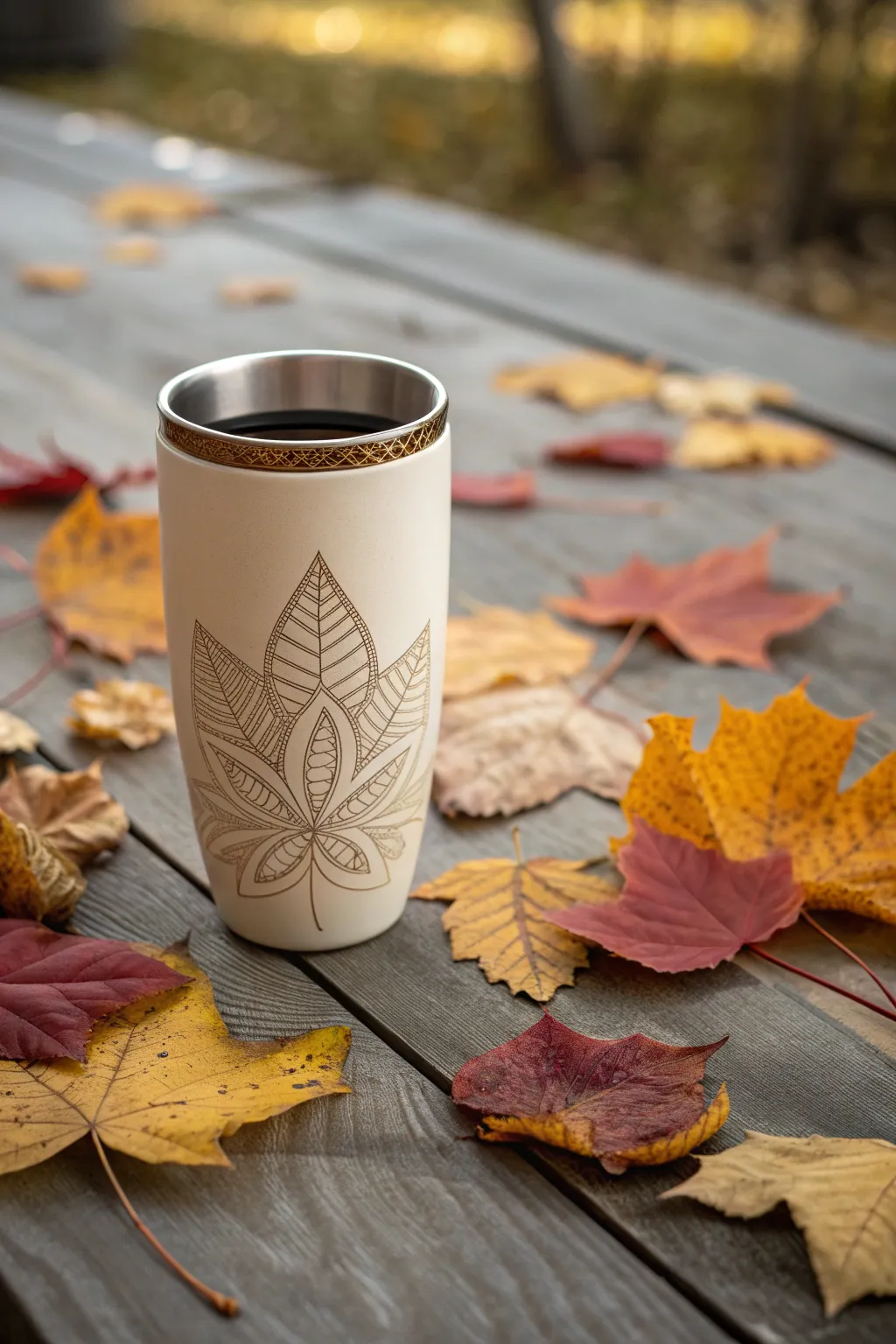 Embrace the season with a beautifully crafted autumn-themed tumbler, perfect for celebrating special moments.