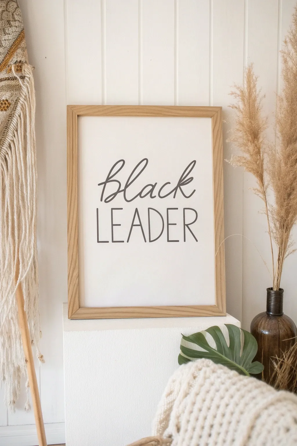 Celebrate resilience and hope with elegantly crafted word art—an inspiring addition to your minimalist space.