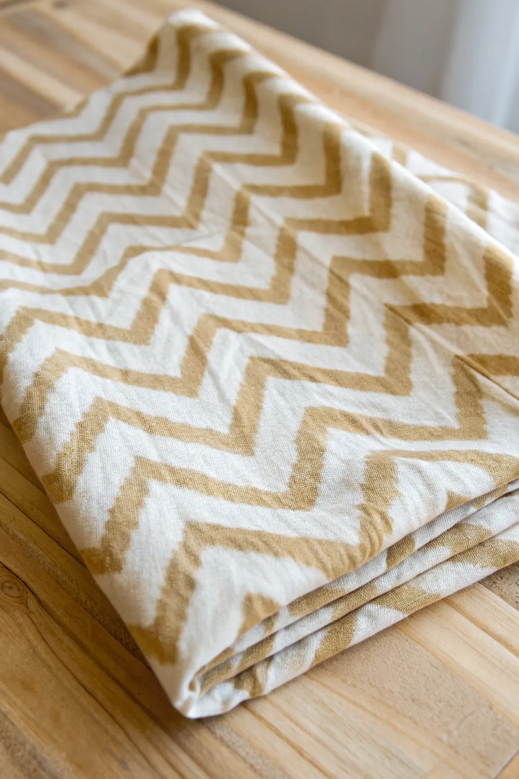 Embrace the Chevron Charm with modern bleach tie-dye elegance.