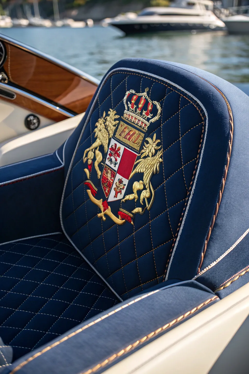 Elevate your boat's aesthetic with bespoke embroidery that tells your story.