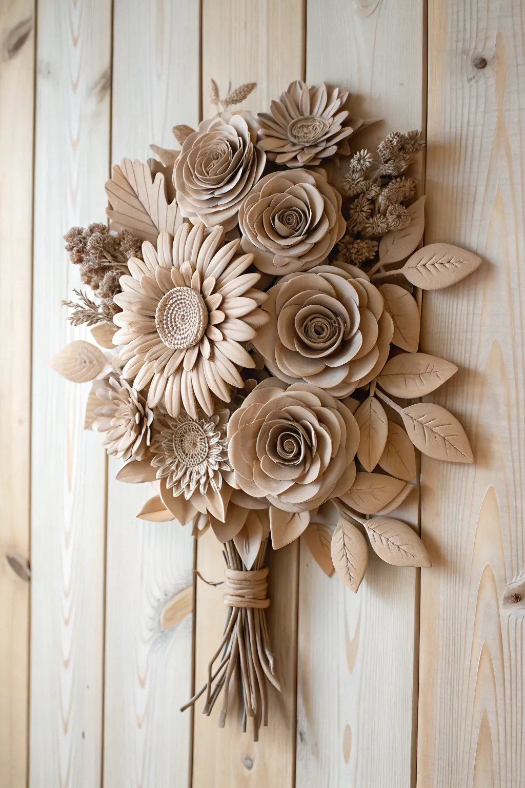 Elevate your space with the delicate beauty of handcrafted clay flowers. #BohoChic #MinimalistDecor