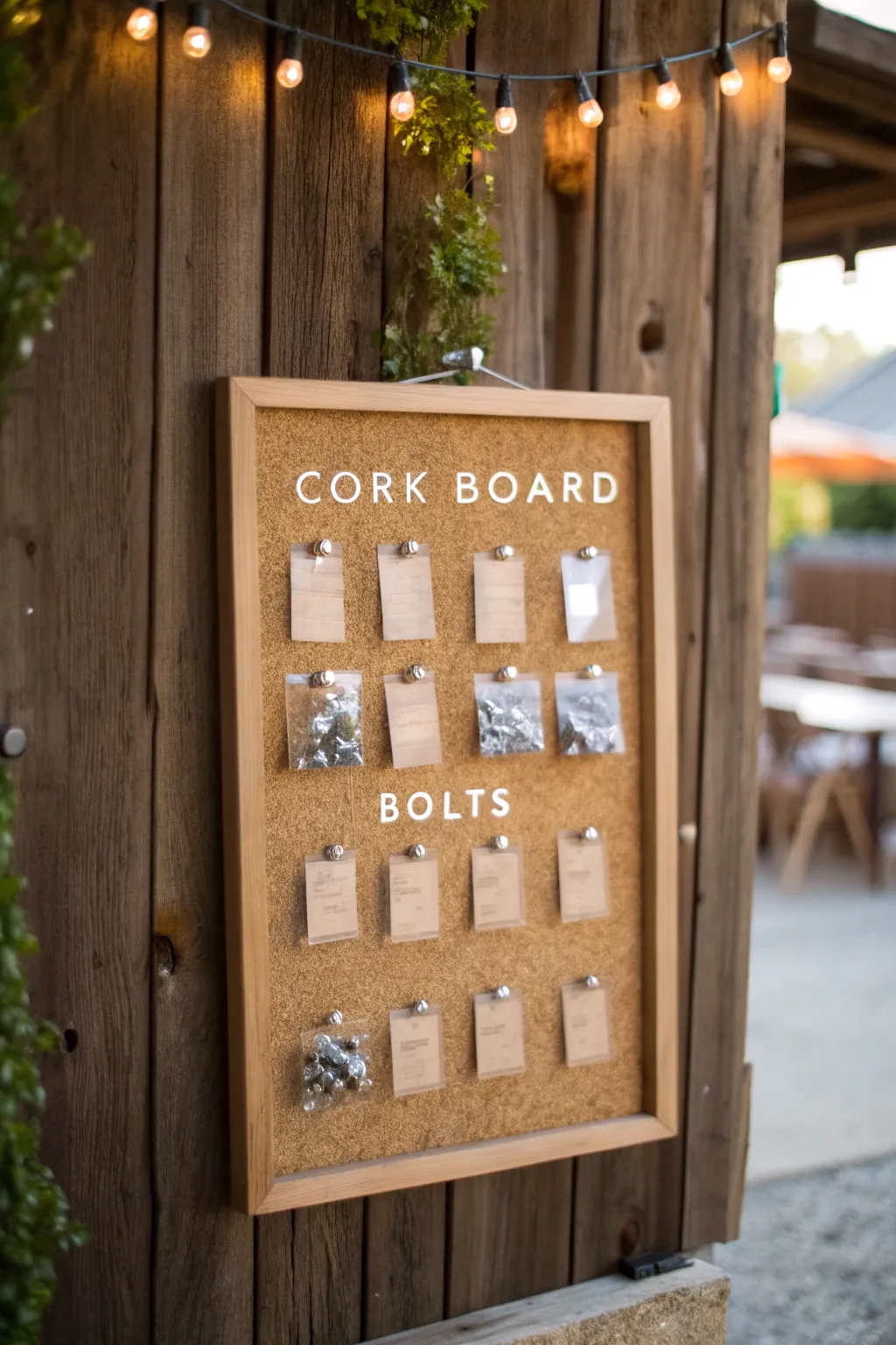 Transform your workspace with this innovative cork board bolt organizer—functionality meets style!