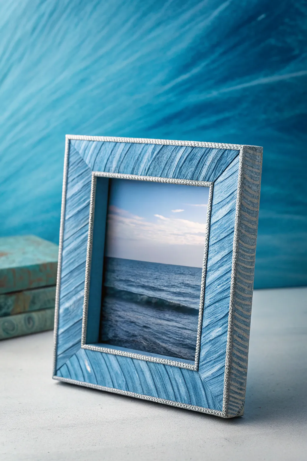Achieve harmony with color-themed box frames that match your decor.