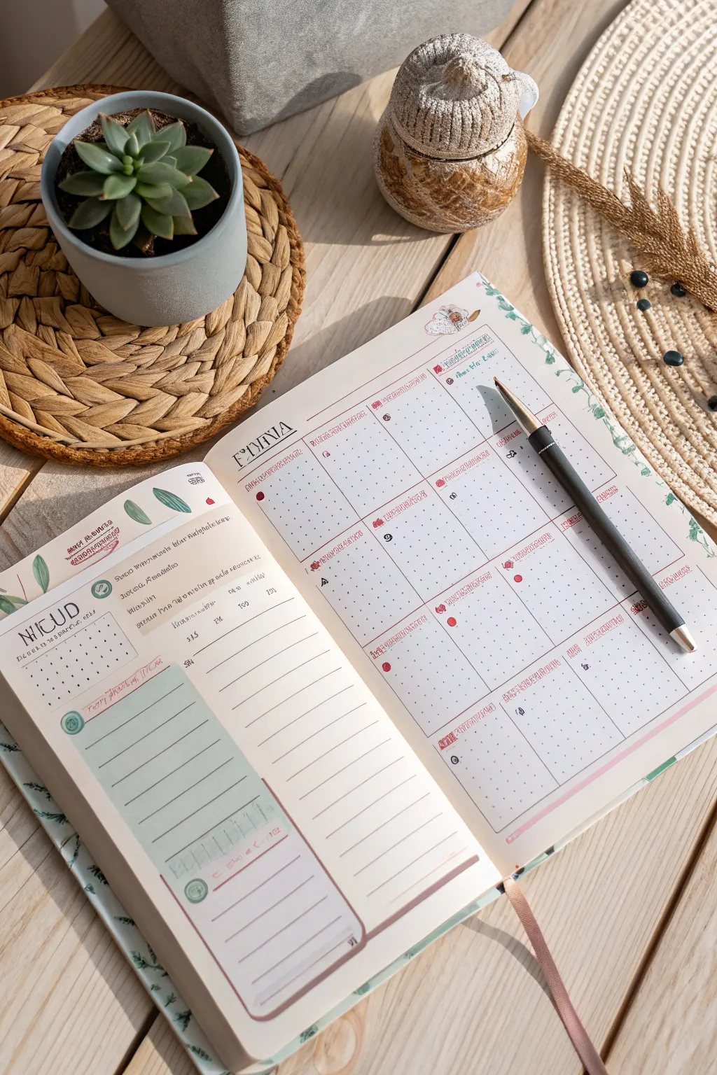Elevate your productivity with a touch of Scandinavian minimalism and boho charm. 📝✨ #BulletJournal #CountdownTracker