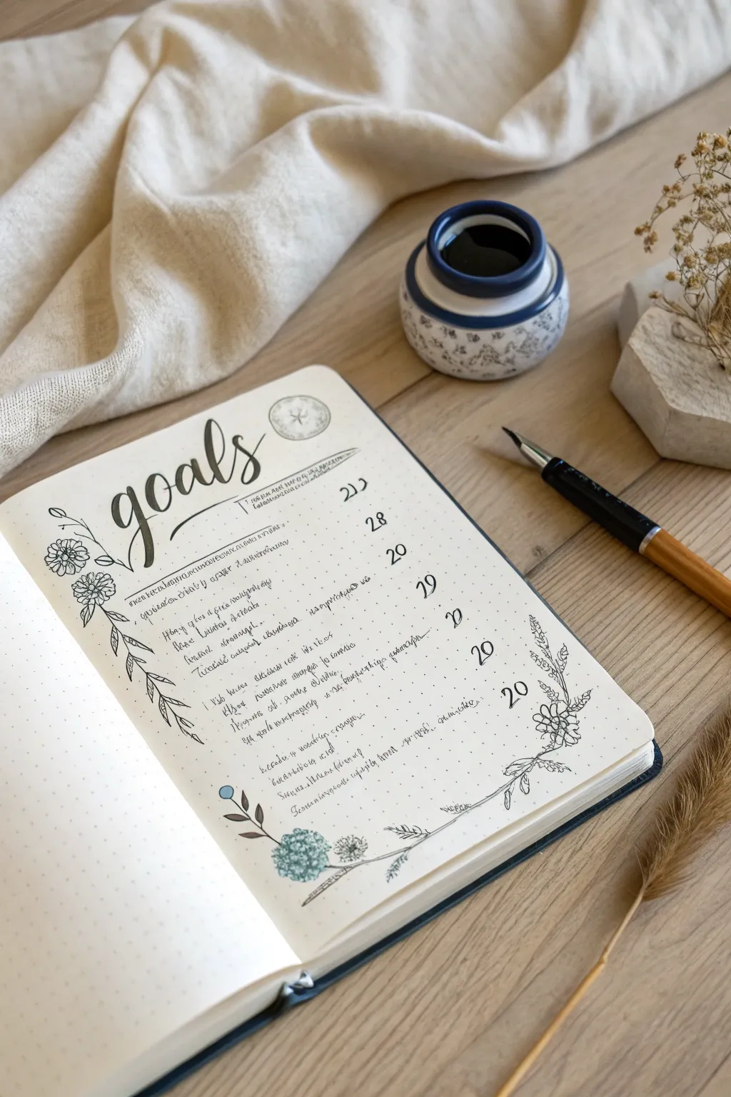 Elevate your goals with the art of calligraphy – where creativity meets mindfulness.