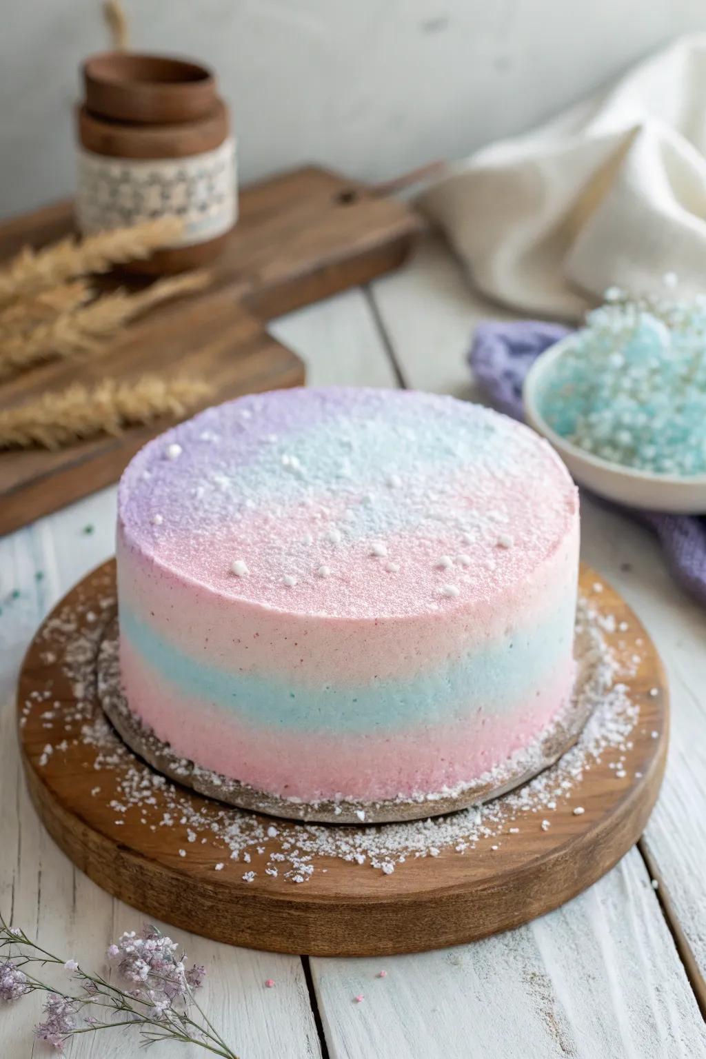 Elevate your dessert game with a sprinkle of DIY colored sugar magic. 🌿✨ #ScandiBohoBaking