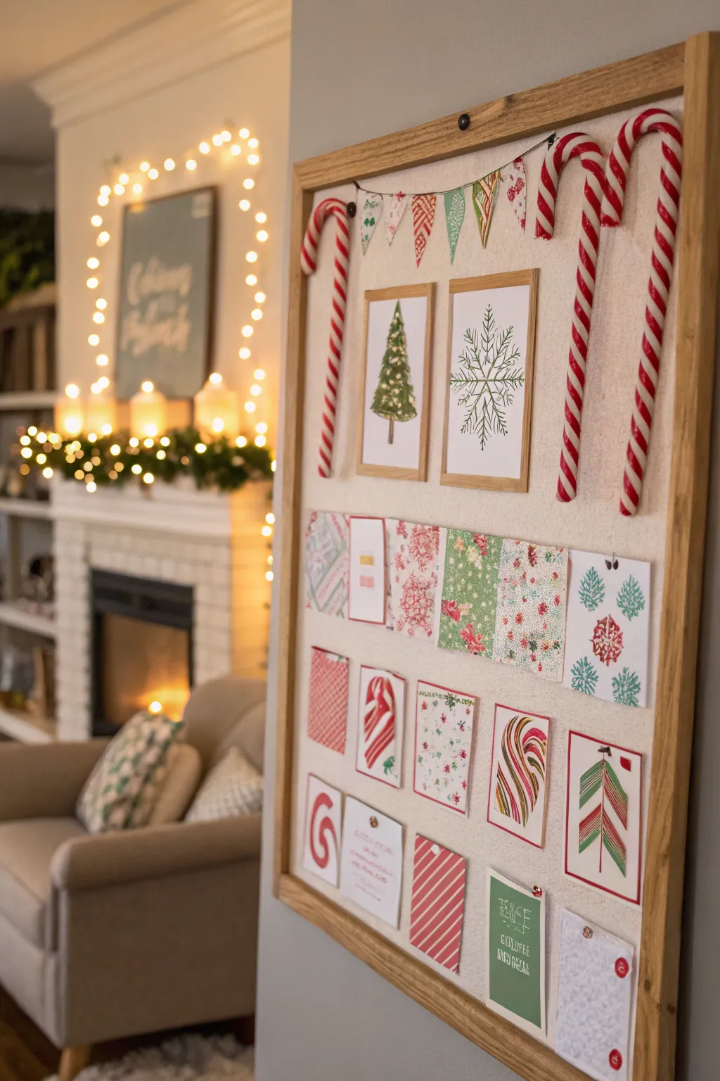 Make your board pop with candy cane patterns.