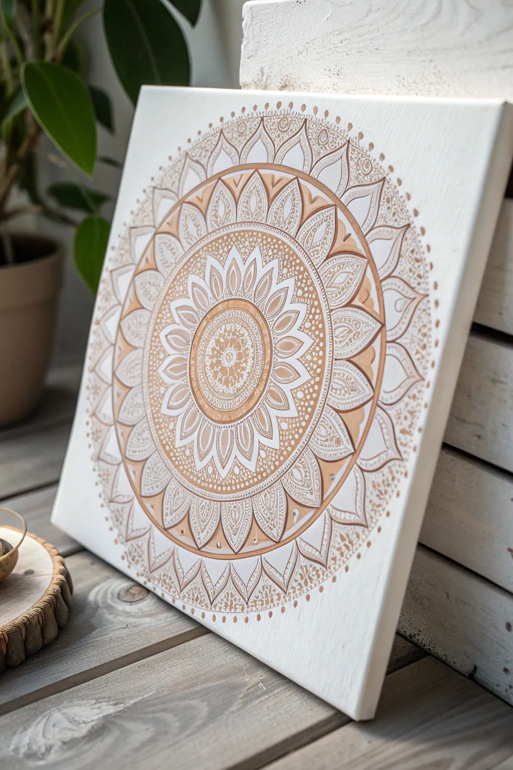 Embrace tranquility with handcrafted circular mandalas that blend minimalism and boho charm.