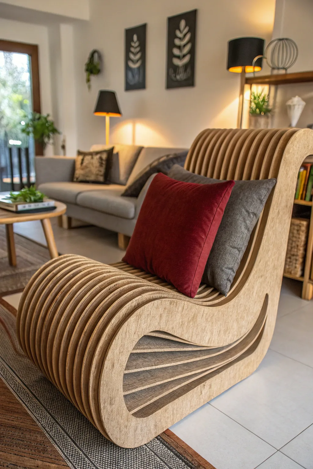 Discover the unexpected comfort of layered design: where sleek style meets plush relaxation.
