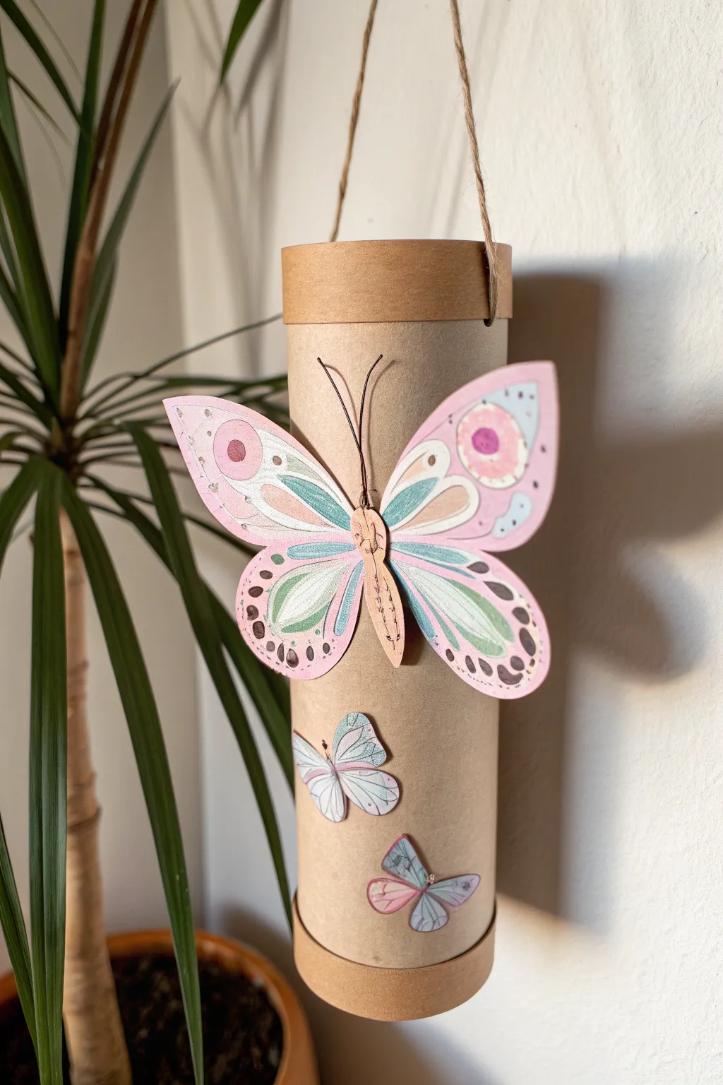 Transform simple cardboard tubes into beautiful butterfly art that adds a touch of elegance to any wall.