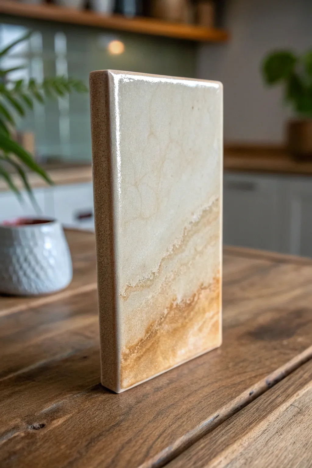 Discover the art of glazing with these stunning vertical stand-up tiles.