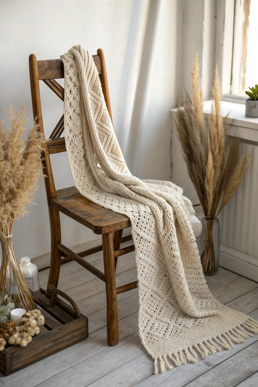 Wrap your neighbors in warmth and love with a handcrafted scarf this Christmas.