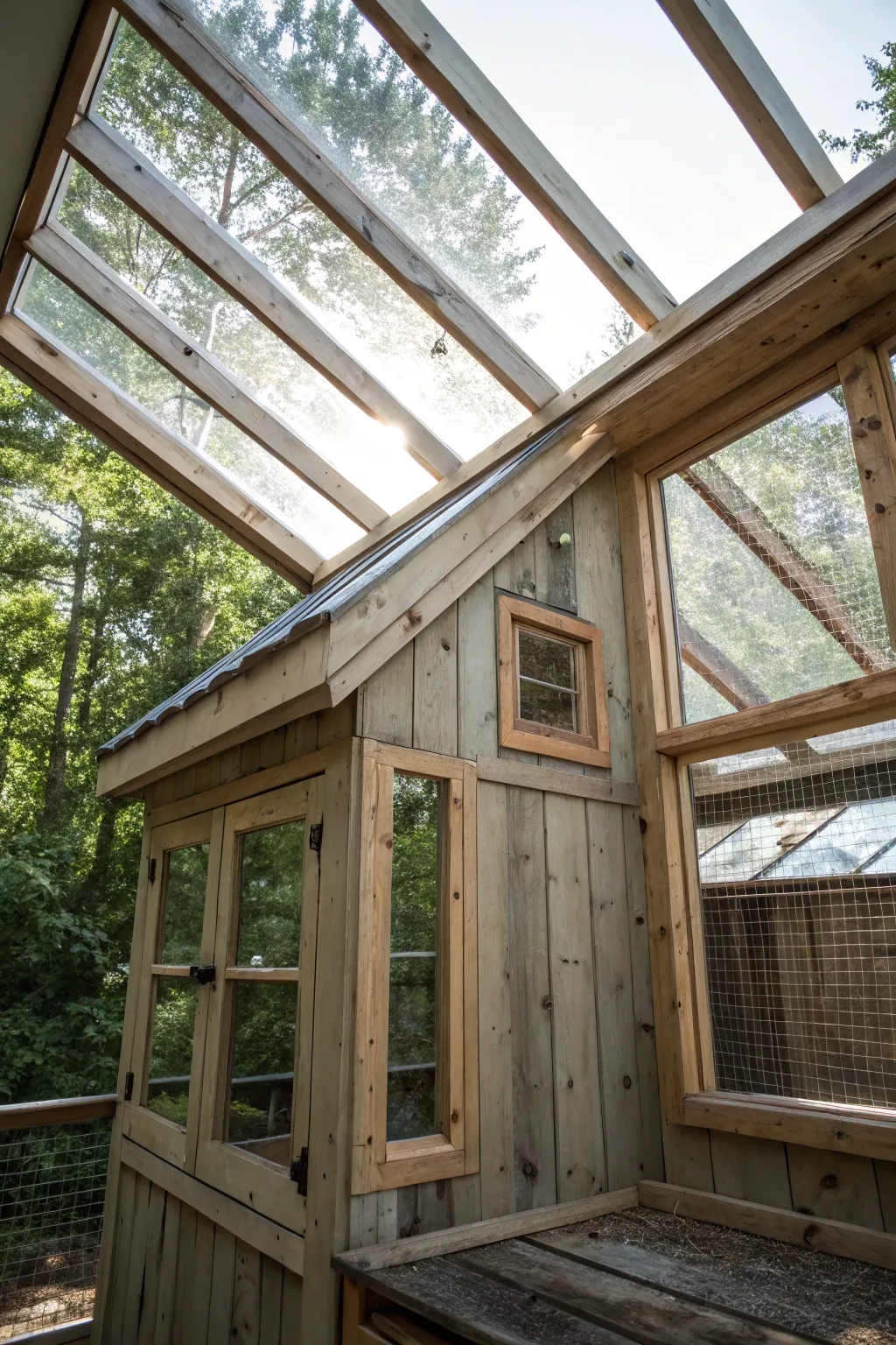 Elevate your coop's style and functionality with clerestory windows for light and privacy.