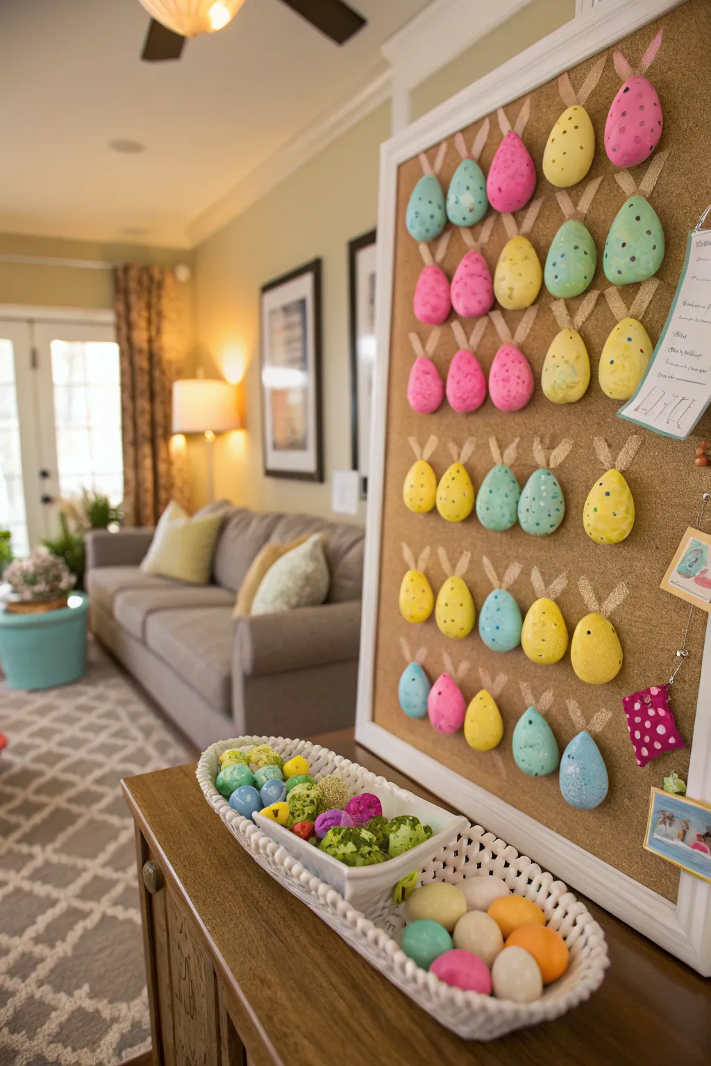 An Easter egg extravaganza paired with cheerful Peeps.