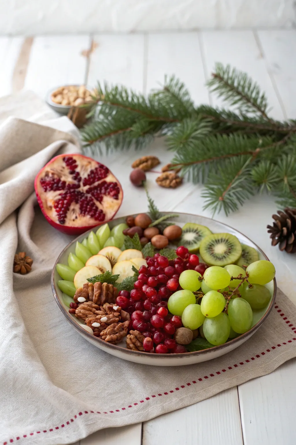 Elevate your holiday table with a Nutty Holiday Mix—where vibrant fruits meet crunchy nuts for a festive touch!