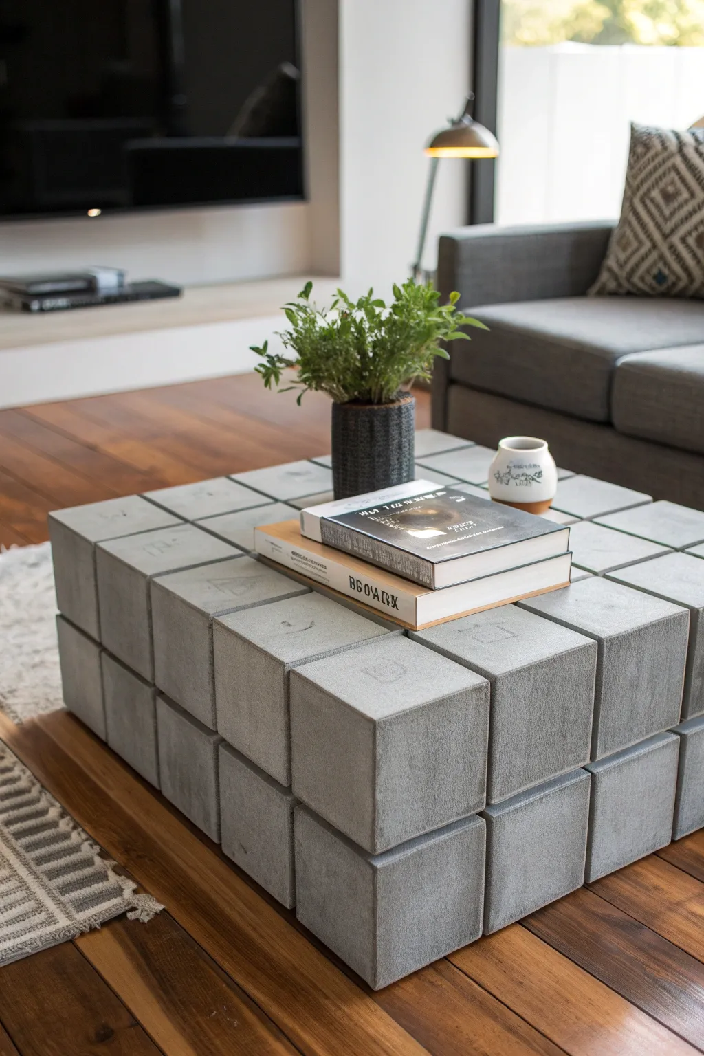 Transform your space with a sleek and versatile modular coffee table.