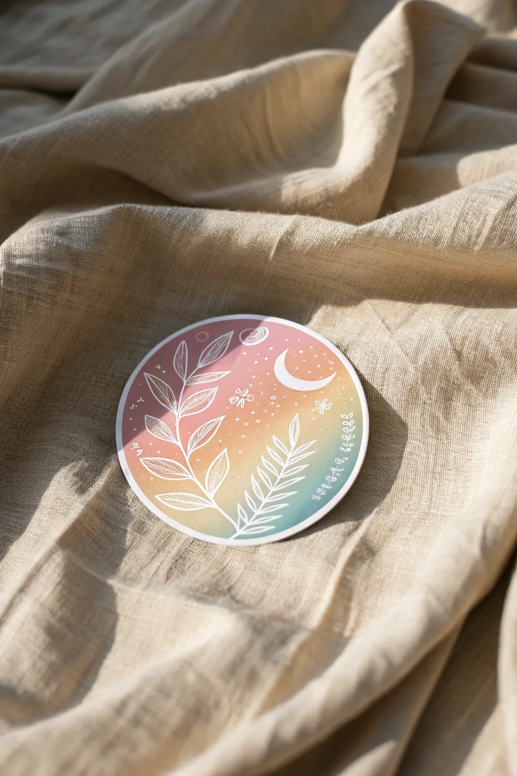 Elevate your mood board with a touch of color and creativity using these minimalist boho circle stickers.