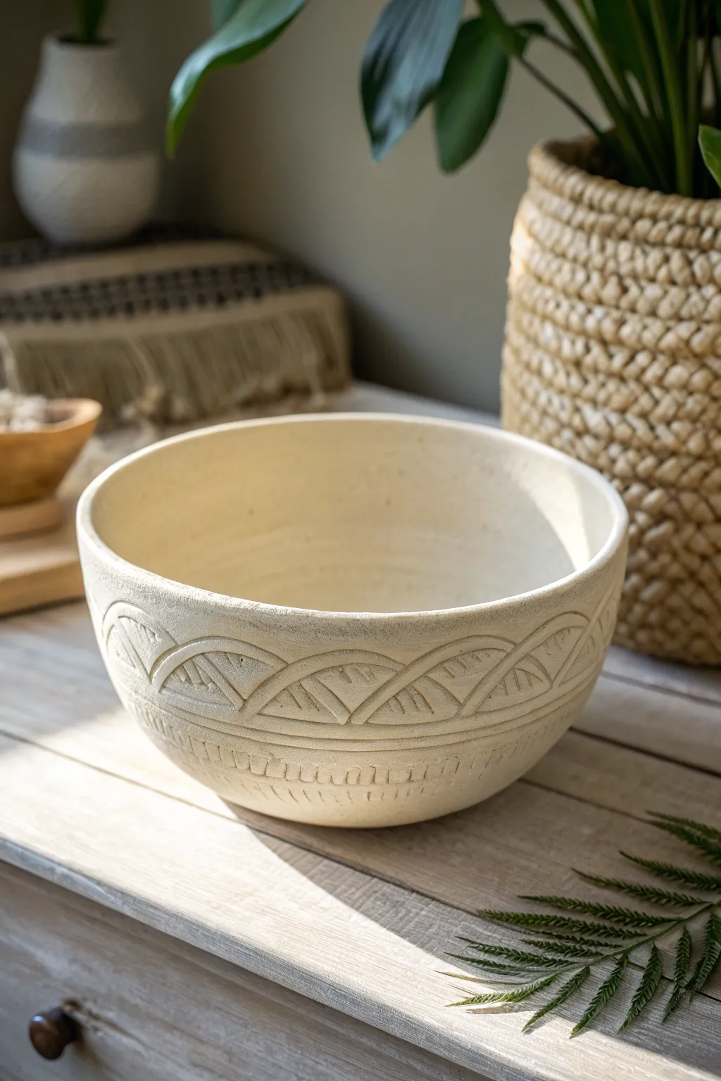 Embrace the art of simplicity and craftsmanship with this beautiful DIY clay bowl.