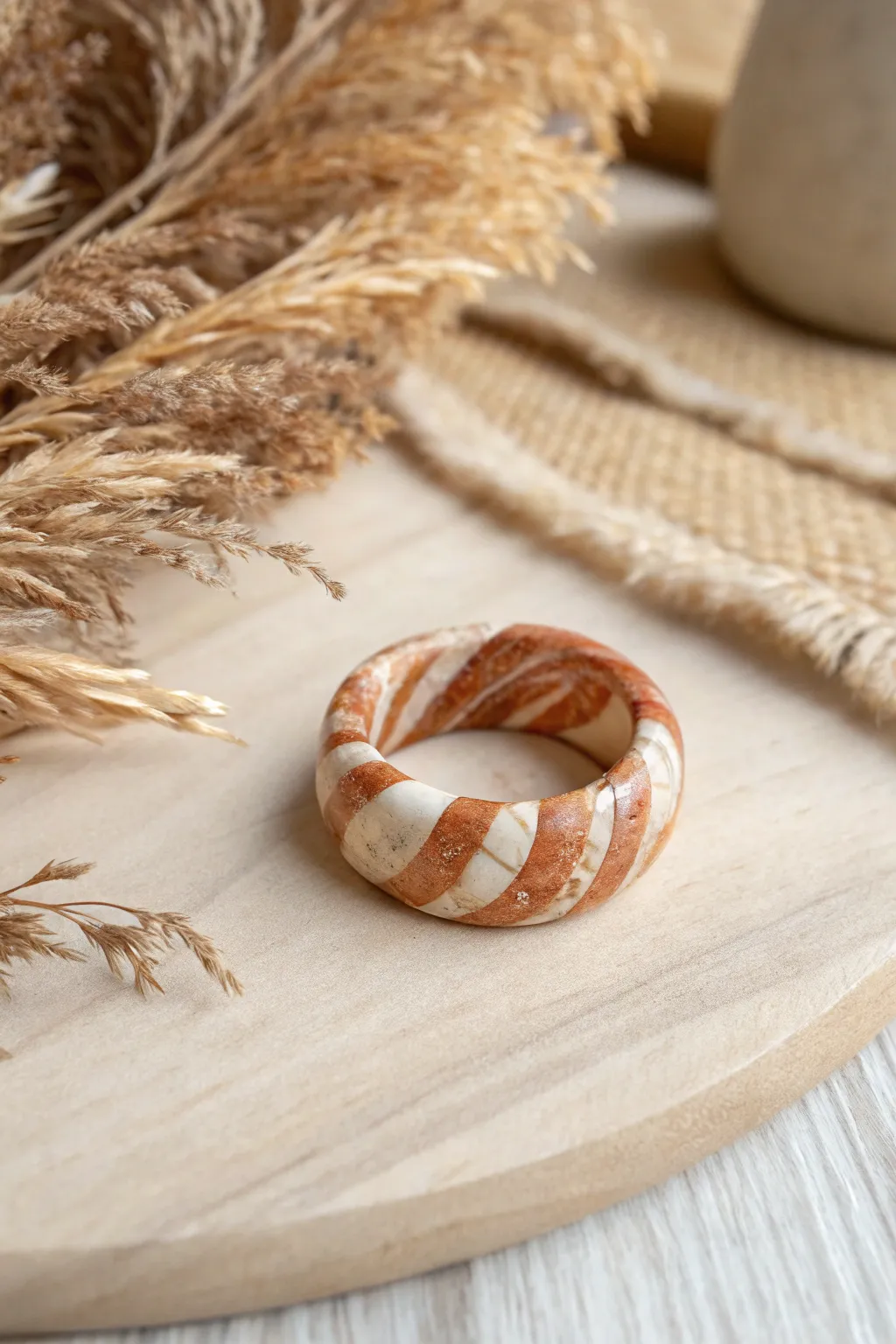 Unleash elegance with a stunning spiraled snake ring, where craftsmanship meets nature's palette.