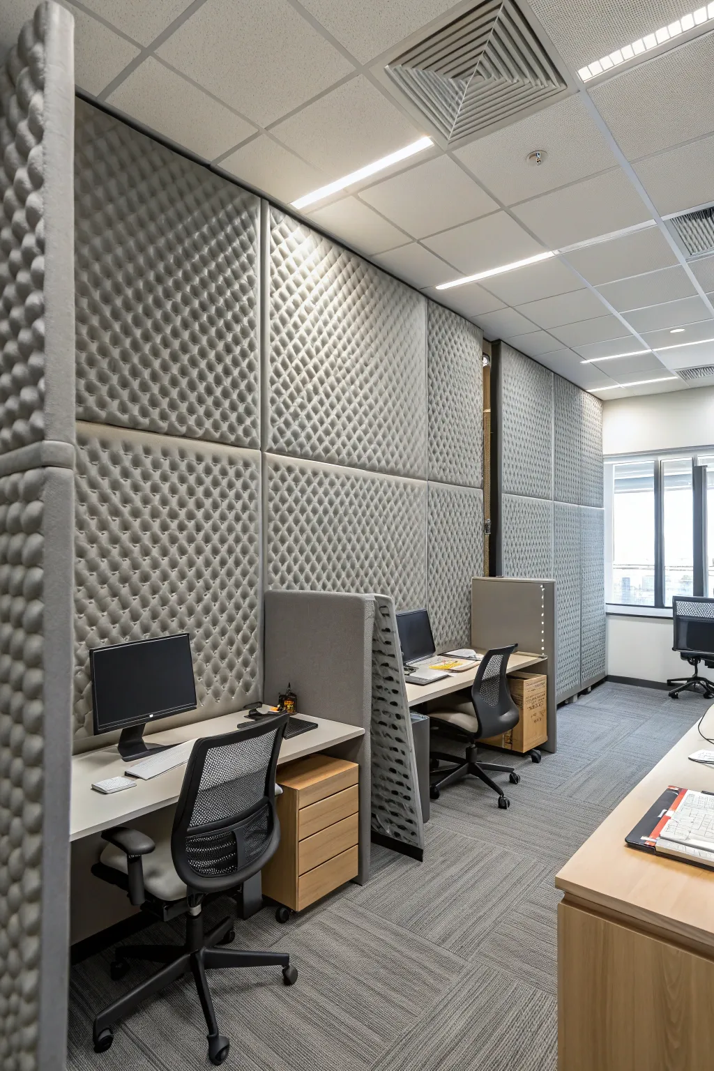 Soundproofing maintains a focused work environment.