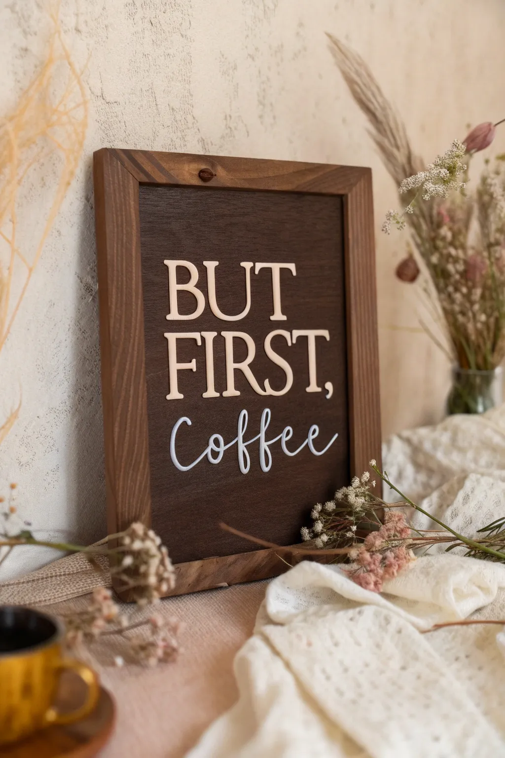 Start your day with a touch of elegance and a reminder of your love for coffee.