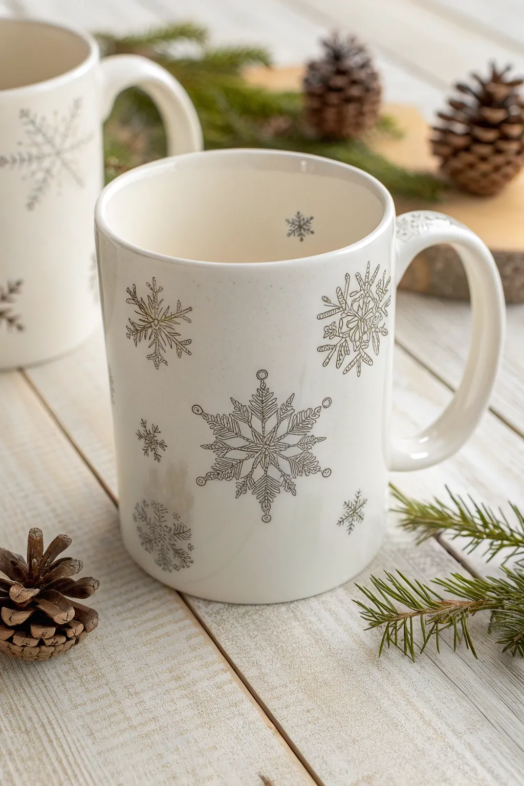 Sip the season with style: A festive mug that's both simple and stunning.