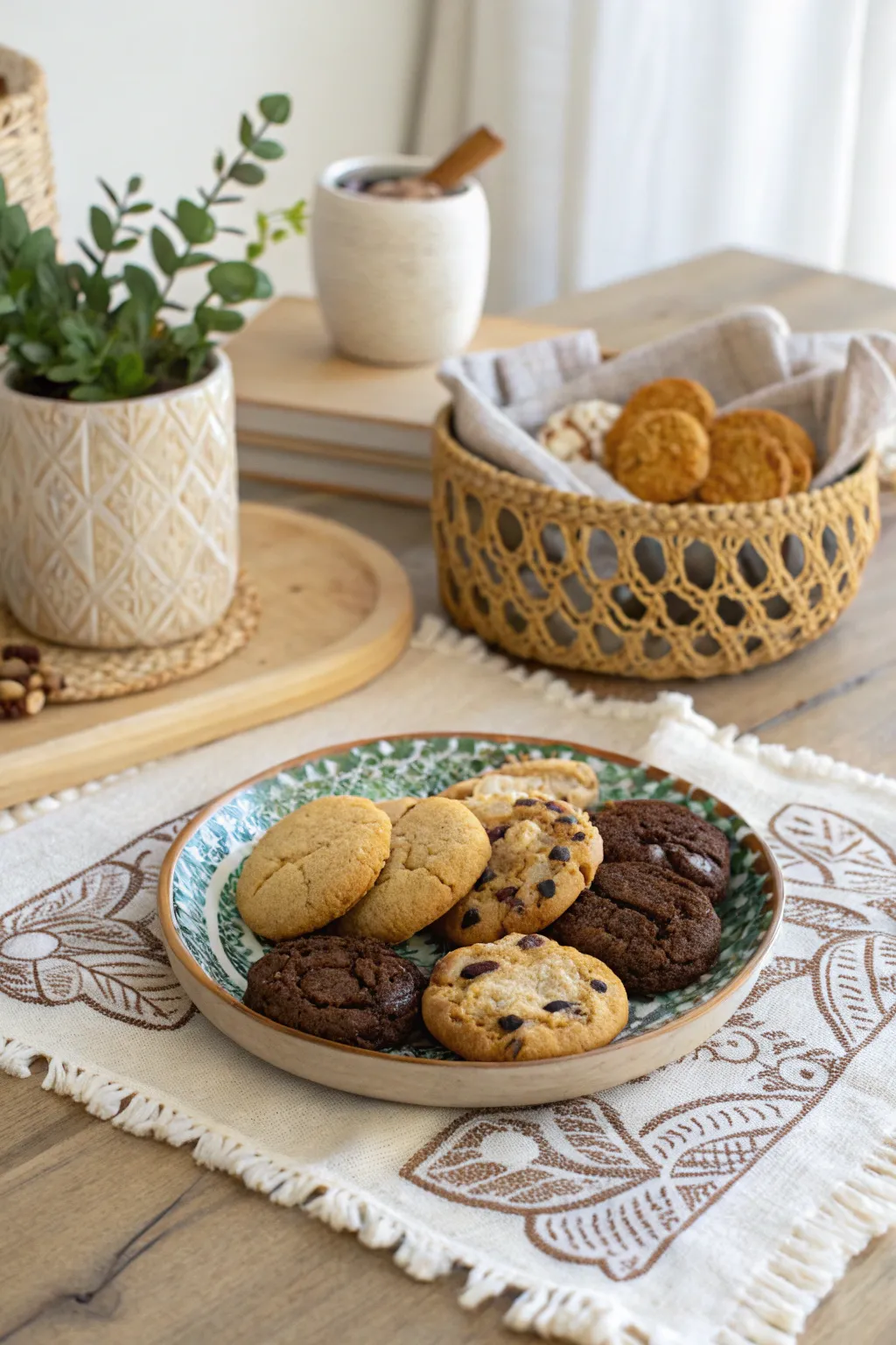 Indulge in simplicity and taste the craftsmanship of our artisanal cookies at the cookie tasting station.