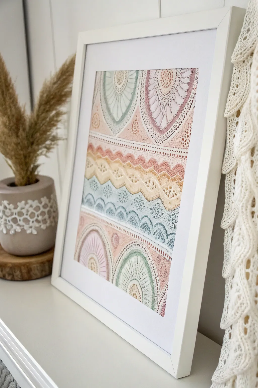 Discover the elegance of watercolor textiles, where art meets the cozy charm of your favorite fabrics.