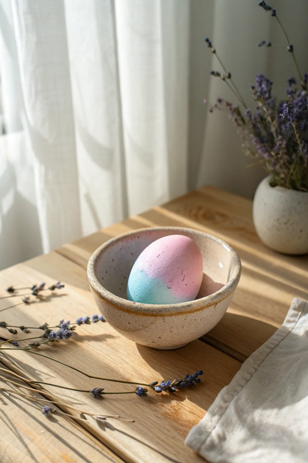 Embrace simplicity with pastel-dyed elegance — the perfect minimalist touch for your spring decor.