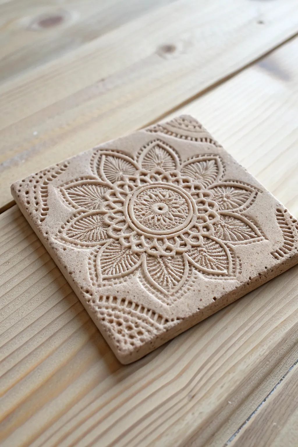 Embrace the beauty of handcrafted textures with elegant clay tiles.