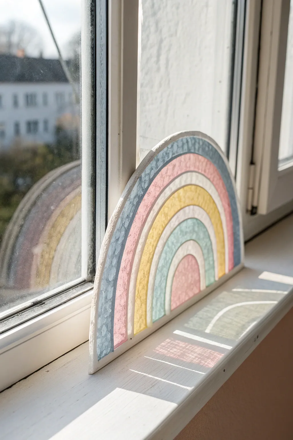 Add a touch of color and simplicity to your window with handcrafted pastel clings.