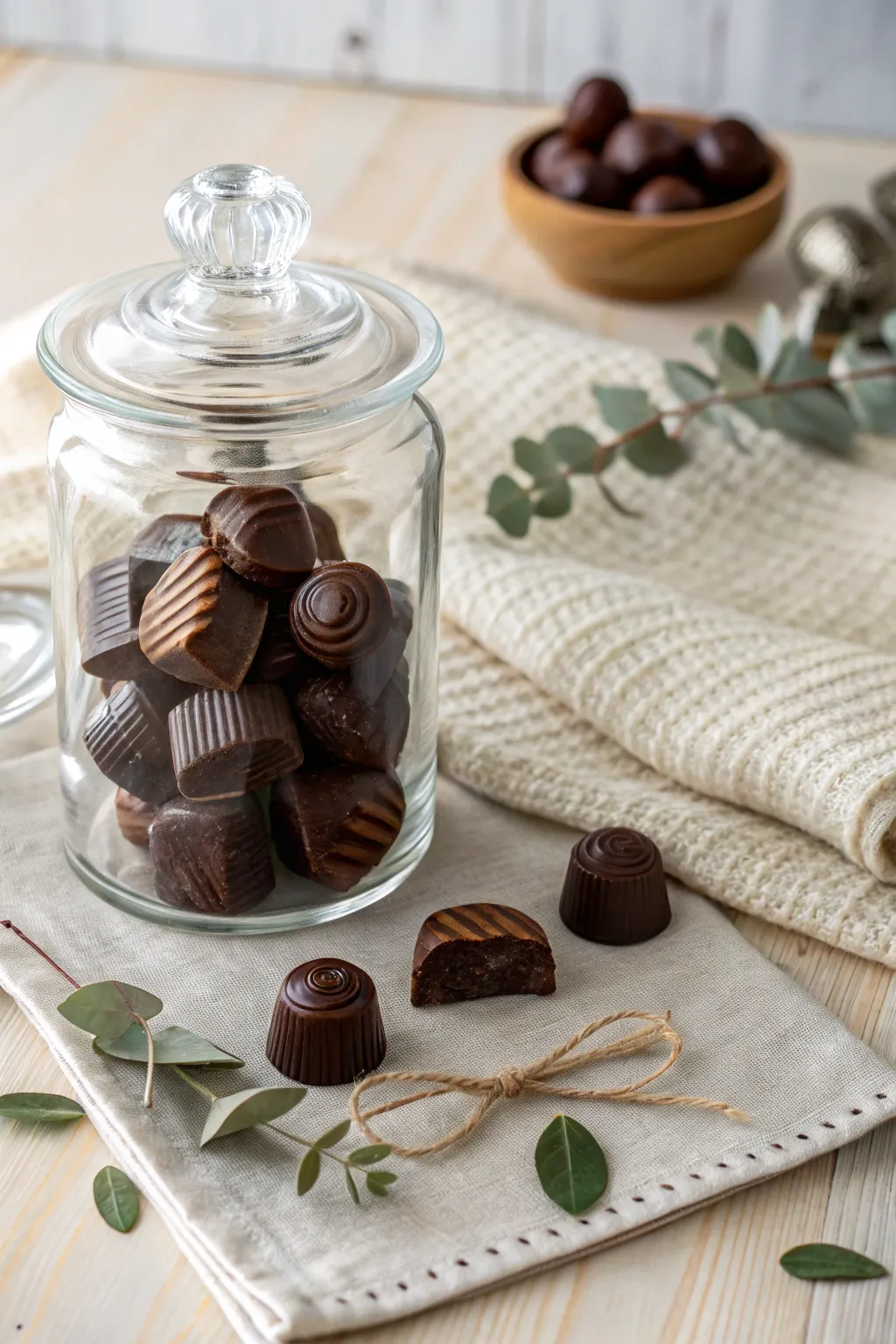Elegance in Simplicity: Showcase your chocolates with minimalist charm.