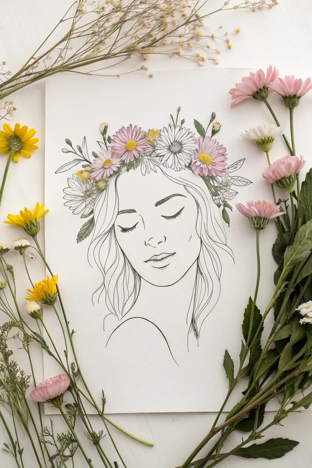 Transform your sketches into living gardens with a touch of floral elegance.