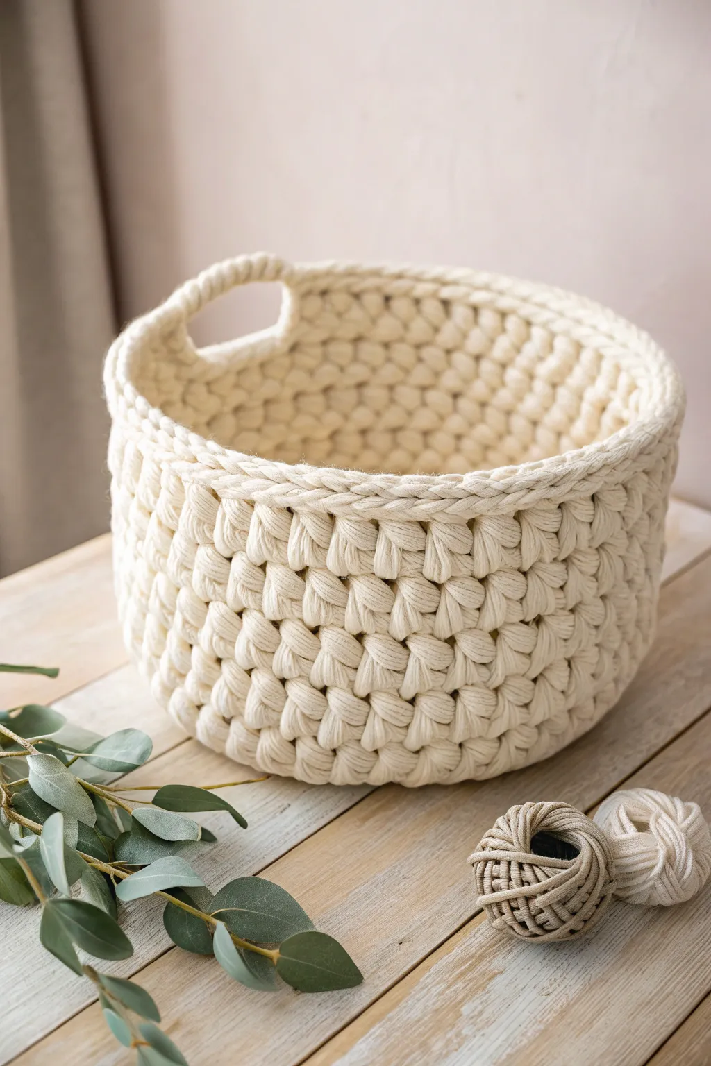 Transform your old T-shirts into stylish storage solutions with handcrafted yarn baskets. A perfect blend of creativity and minimalism.