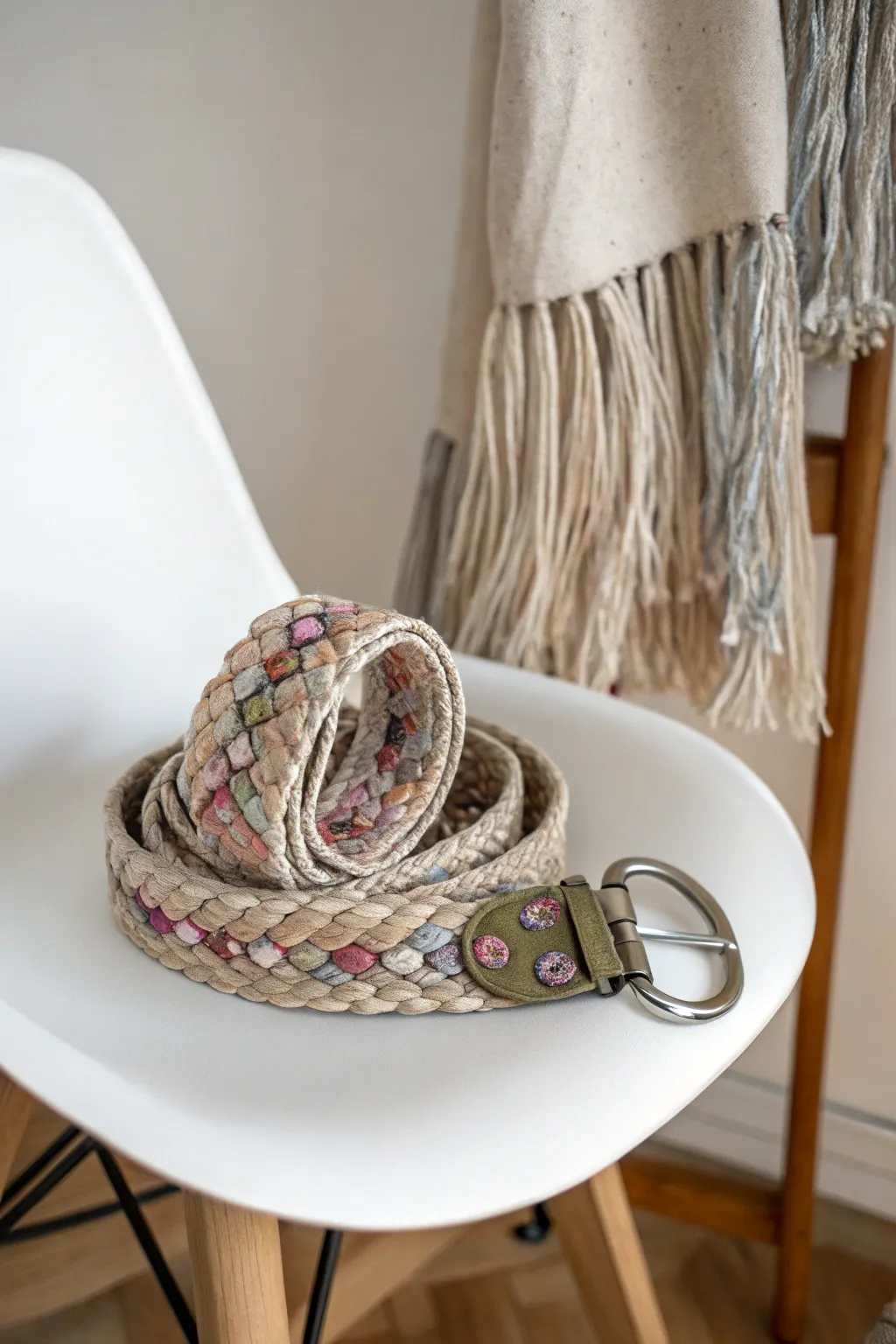 Upcycle with style: Craft your own chic fabric belt from leftover materials!
