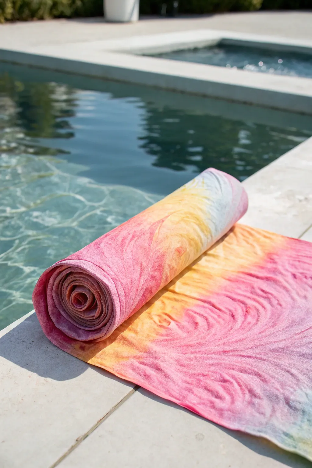 Discover the serene beauty of bleeding crepe paper art, where colors dance and blend in minimalist harmony.