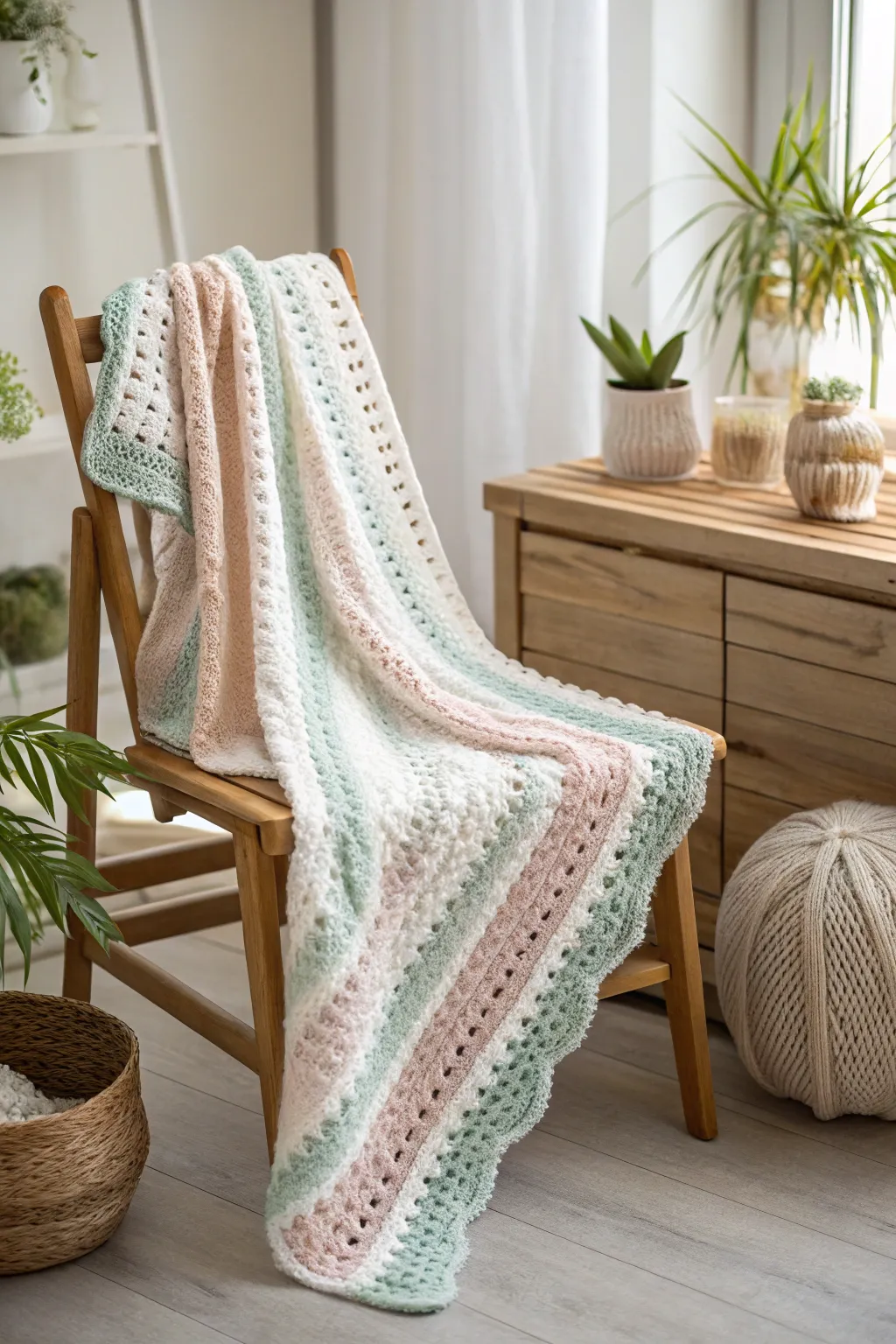 Wrap your little one in love and sustainability with a beautifully crafted eco-friendly crochet blanket. 🌿💖 #ConsciousCrafting #EcoFriendlyYarns