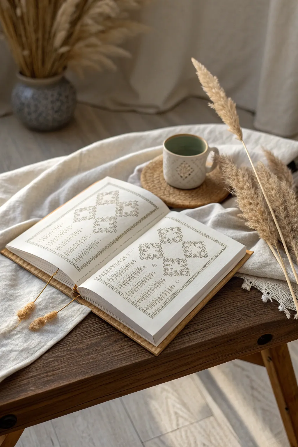 Unlock endless creativity with a stunning cross stitch pattern book, your perfect companion for cozy, crafty days. 🌿📖 #CraftWithStyle