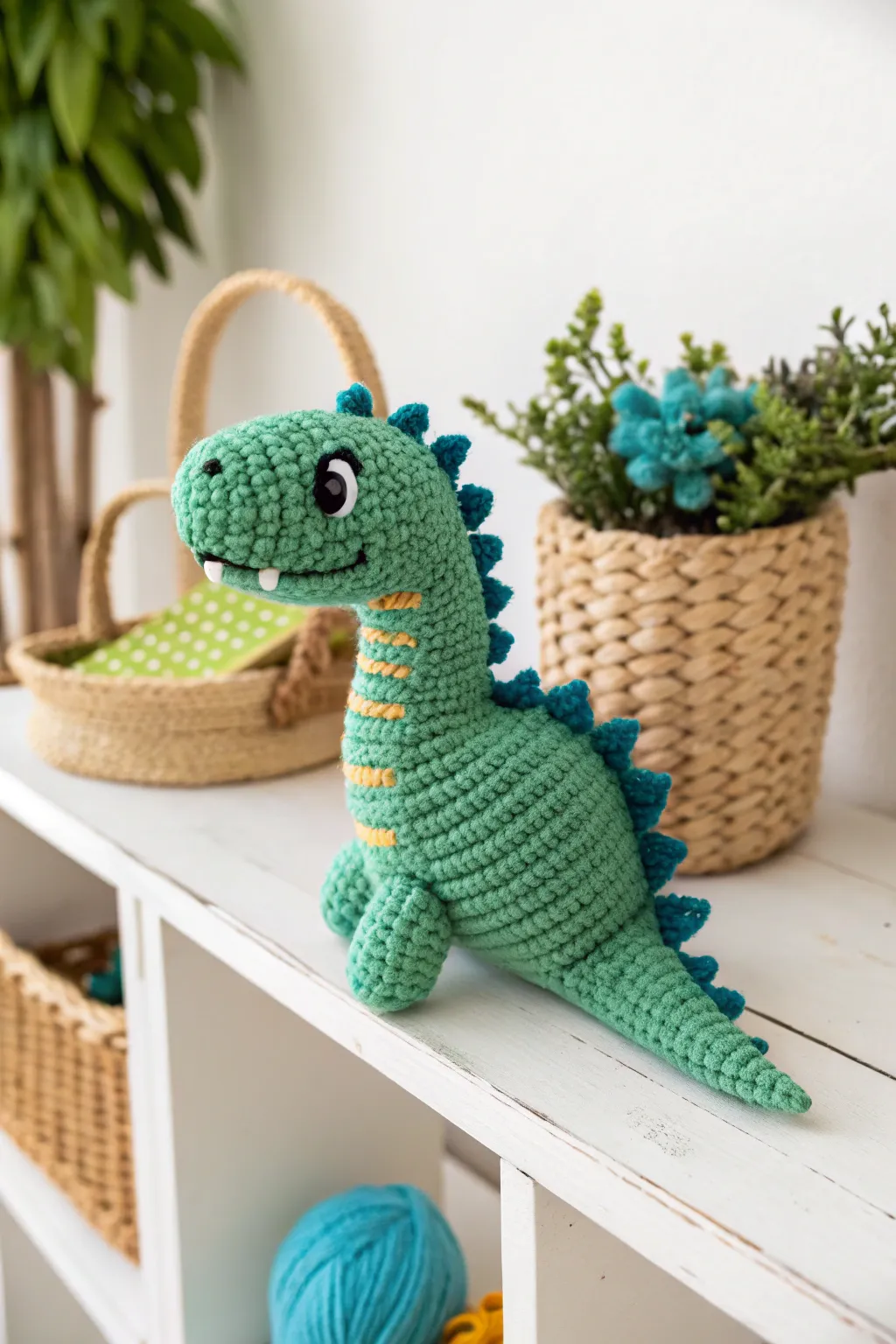 Meet your new adventurous crochet dino buddy, perfect for playful adventures!