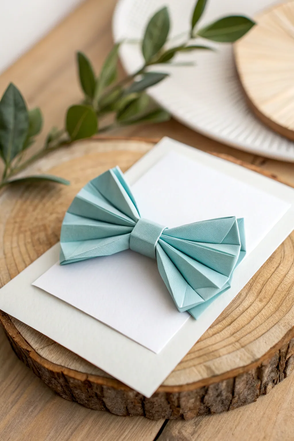 Add a touch of elegance to Father's Day with a handcrafted origami bowtie card.