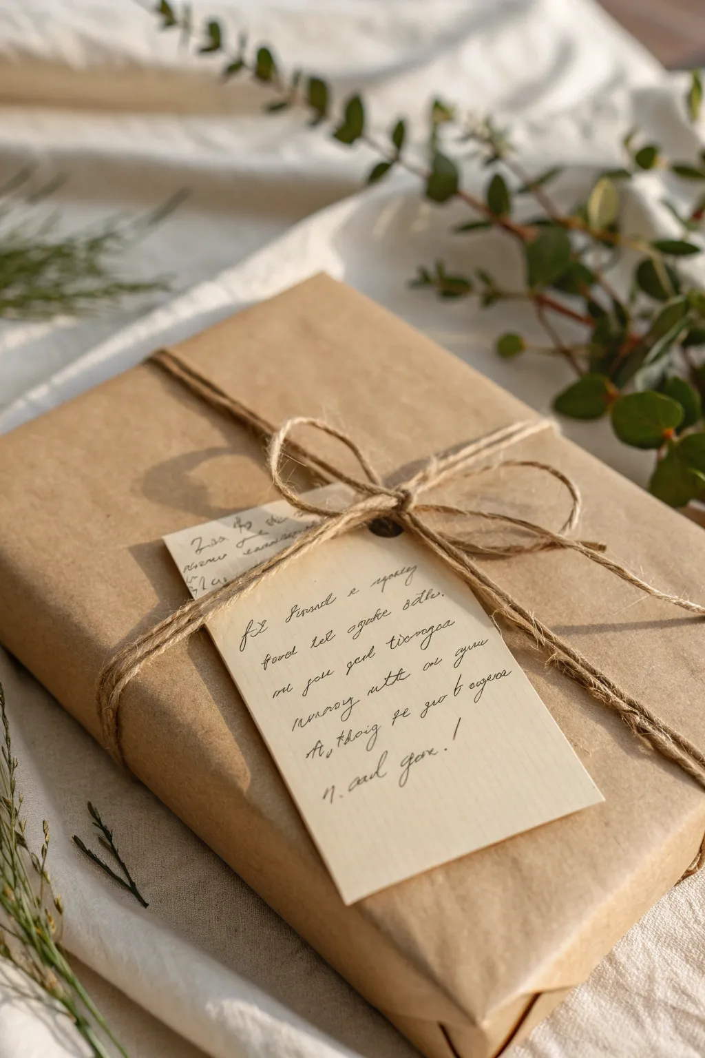 Add a personal touch to your gifts with a handwritten note, where simplicity meets heartfelt elegance.