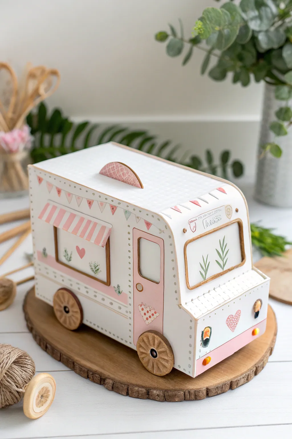 Scoop up some love with this adorable ice cream truck Valentine's box!
