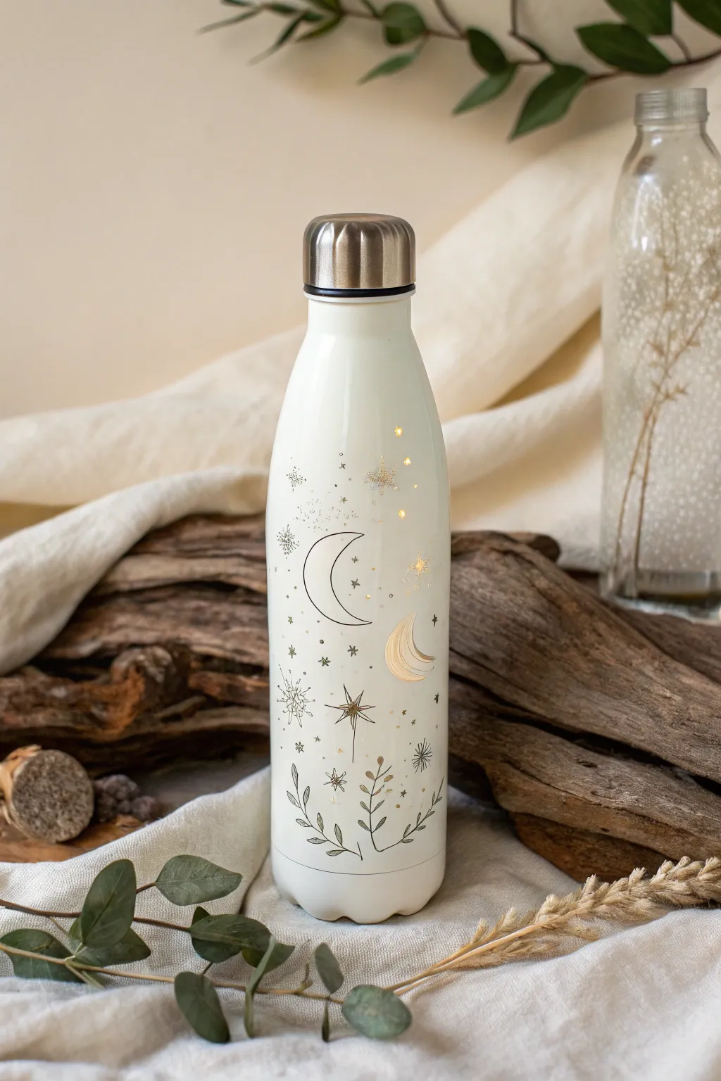Sip in style with a glow-in-the-dark starry night water bottle – perfect for those enchanted evenings.