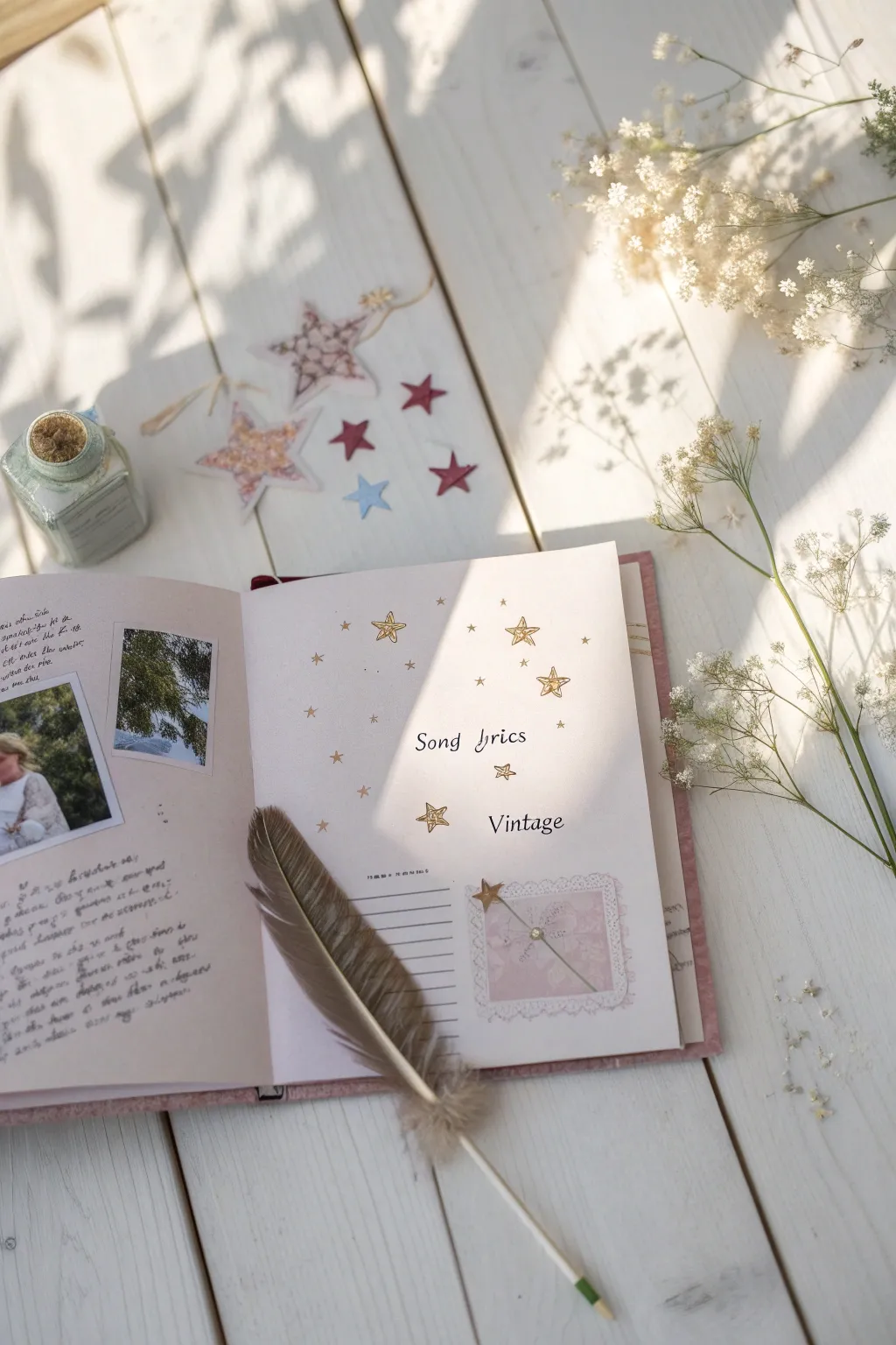 Capture Dad's dreams with a minimalist scrapbook page that speaks volumes. ✨