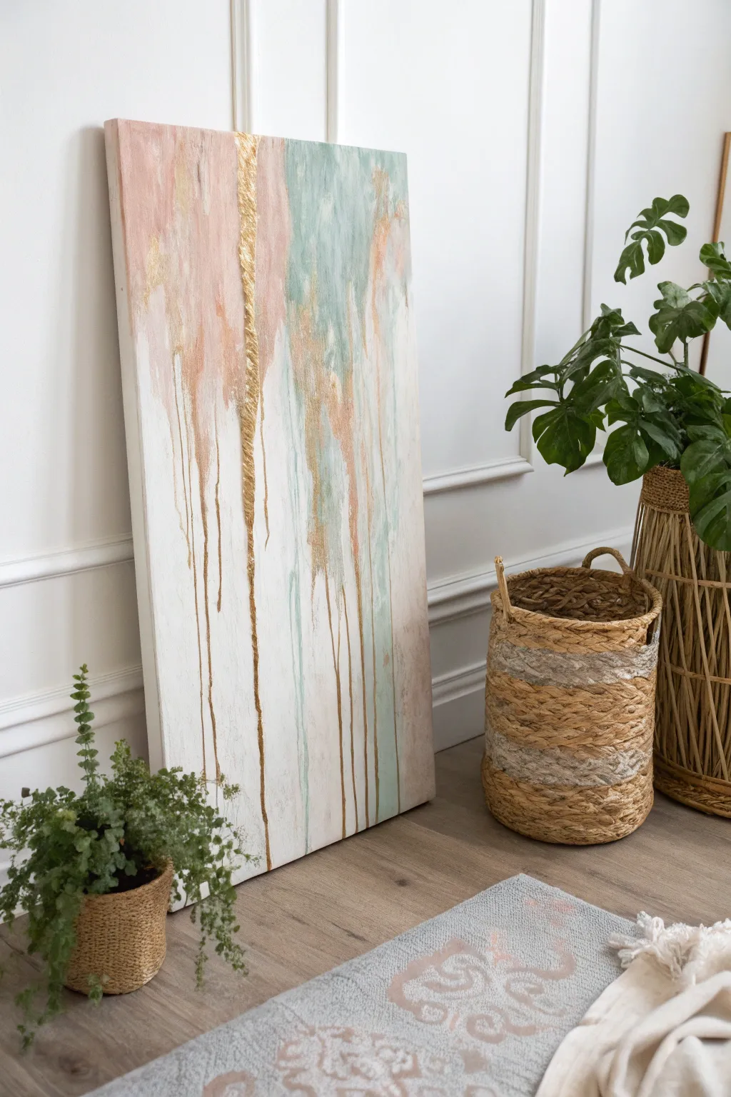 Let your creativity flow with this mesmerizing drip art masterpiece. Perfect for adding a touch of elegance and natural beauty to any space.